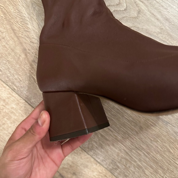 By Far Carlos 22 short leather boots brown - Picture 6 of 13
